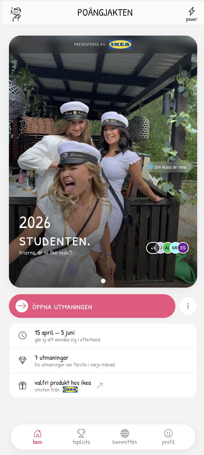 Poängjakten App